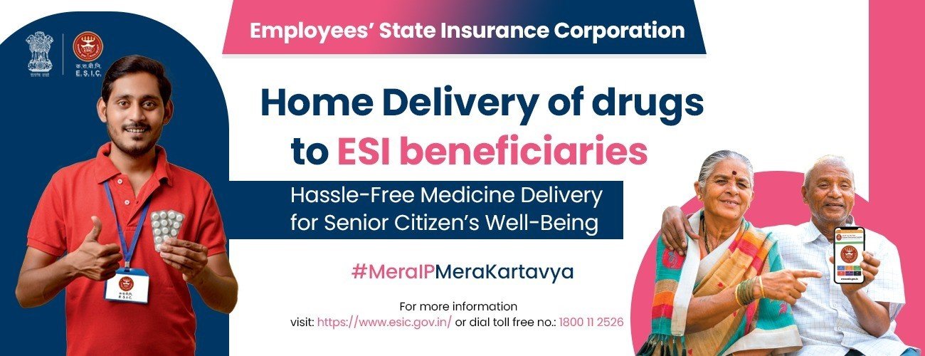 ESIC is simplifying healthcare for the elderly by providing home delivery of drugs to senior citizens at their doorstep.